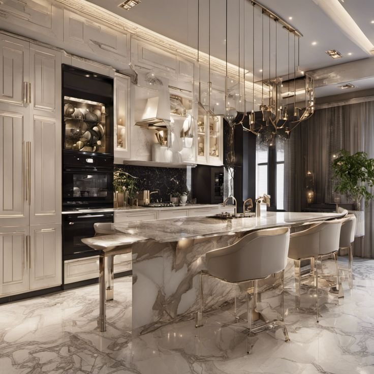 luxurious kitchen interior design