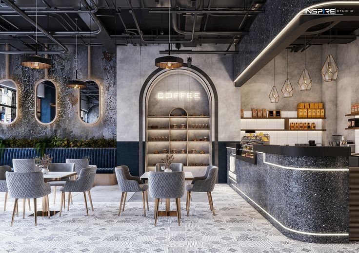 Modern Cafe on Behance (1)